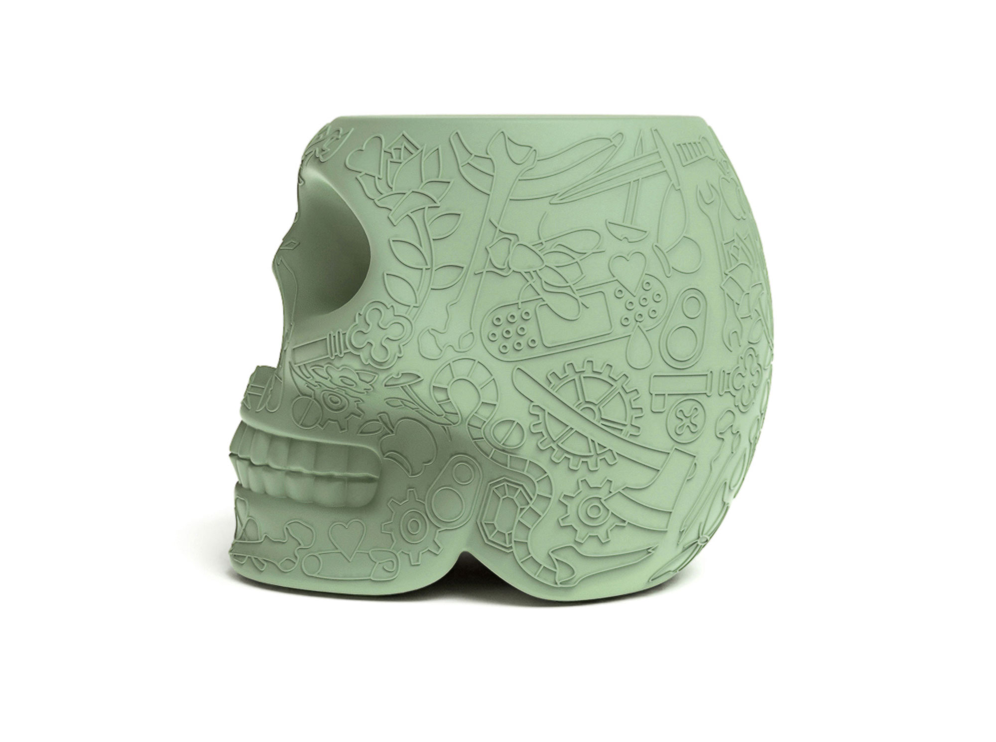 Studio-Job-Qeeboo-Mexico-stool-sidetable-green